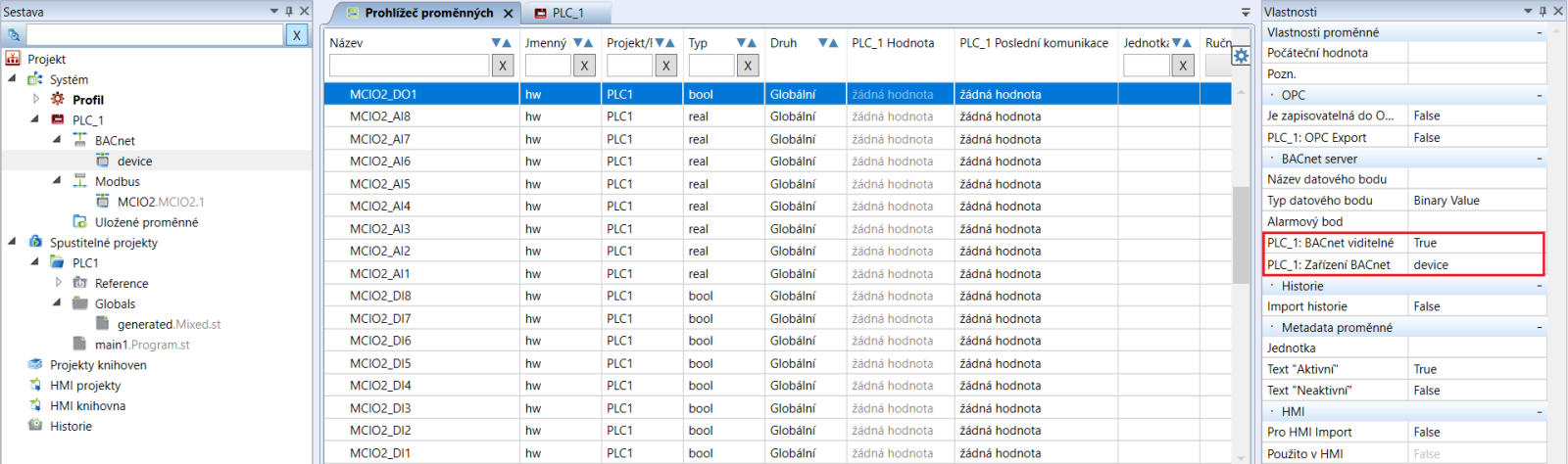 Variables in Browser
