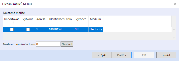 Nalezené měřiče