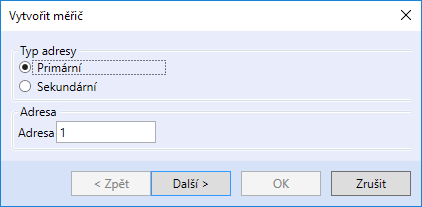 Select primary or secondary address