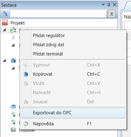 Export to OPC