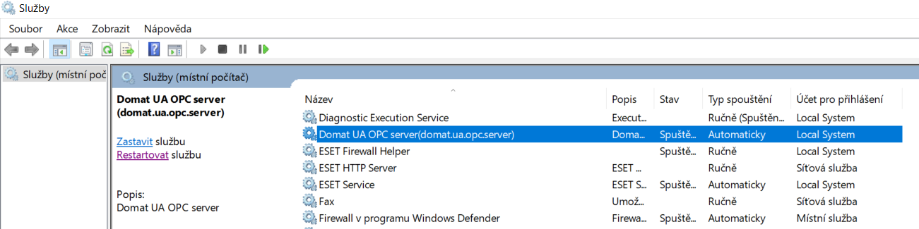 OPC start server
