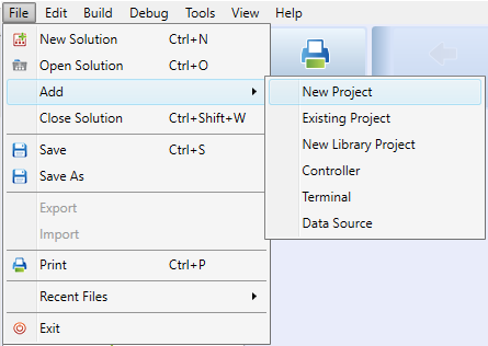 New Project | Domat IDE